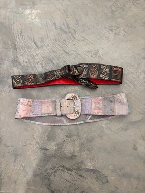 Two vintage belts from the 80s